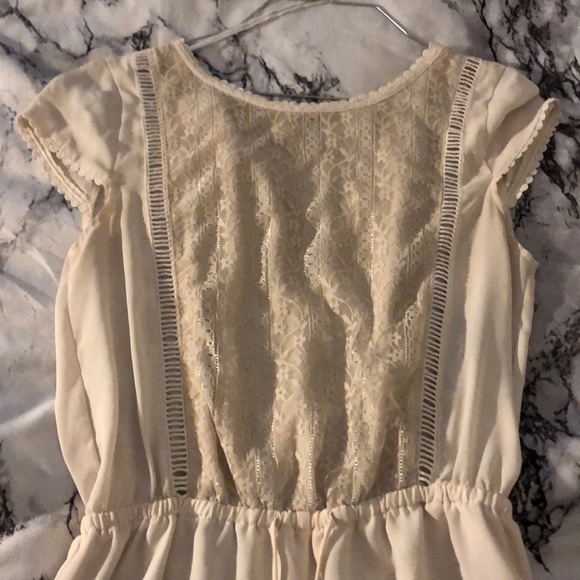 Cream Forever 21 romper - Picture 2 of 5